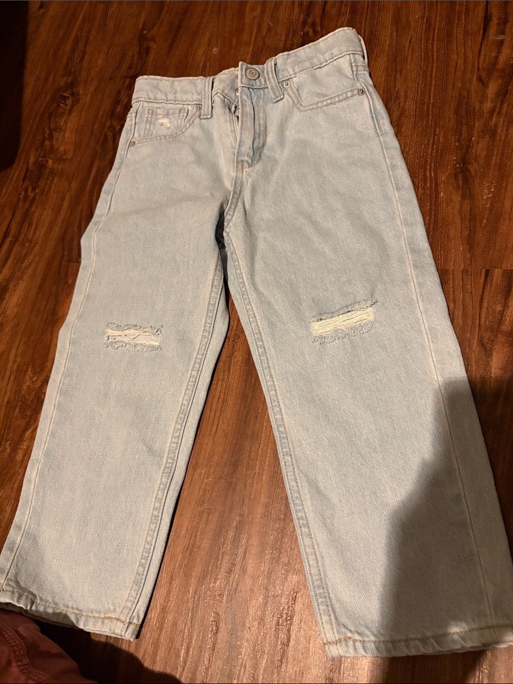 Old Navy Light Wash Distressed Kids Jeans